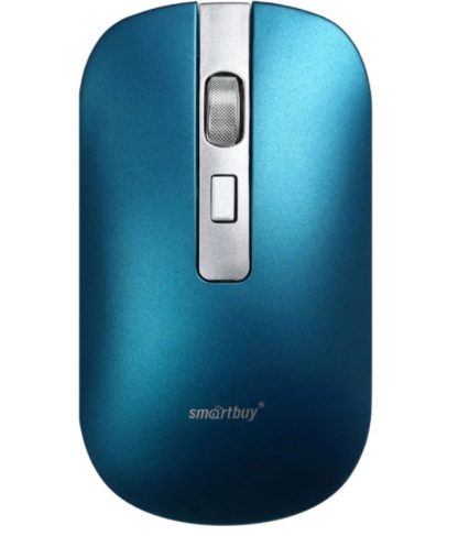Мышь беспроводная Smartbuy 402CAG синий металлик с зарядкой от USB/SBM-402CAG-B