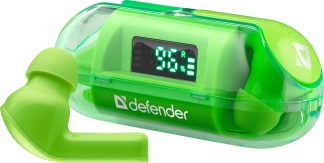 Bluetooth наушники Defender Twins 916 зеленые TWS