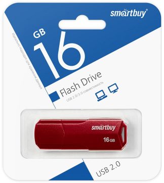 USB флеш накопитель 16 Gb SmartBuy CLUE Burgundy SB16GBCLU-BG