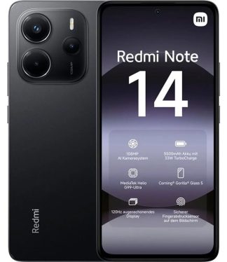 Сотовый телефон XIAOMI Redmi Note 14 6/128Gb Midnight Black