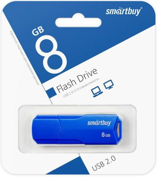 USB флеш накопитель  8 Gb SmartBuy CLUE Blue SB8GBCLU-BU