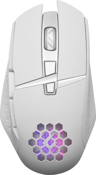 Мышь игровая беспроводная Defender Glory GM-514 белый 3200 dpi/ LED /встроенный аккумул.