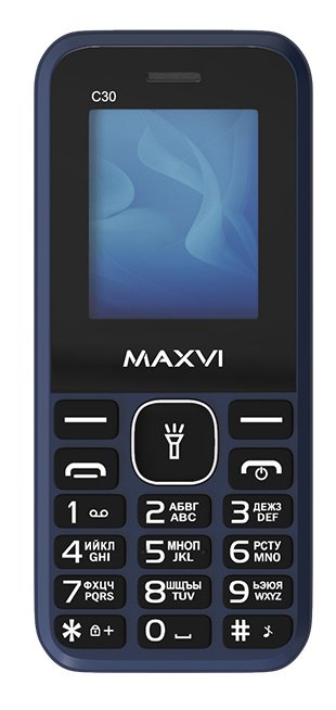 Сотовый телефон MAXVI C30 Blue без СЗУ в комплекте