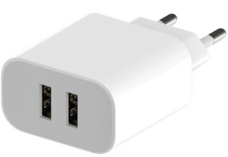 З/У Maxvi (CHL-242) 2 USB, 2,4A белое