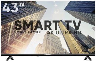 LED телевизор Soundmax SM-LED43M01SU 43"/3840*2160/SmartTV/3*HDMI/2*USB/БЕЗРАМ.