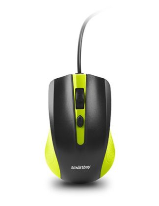 Мышь проводная Smartbuy ONE 352 зелено-черная 800/1200/1600 dpi / SBM-352-GK