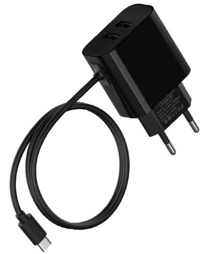 З/У Maxvi (CHL-242T) USB-C + 2 USB, 2,4А черное