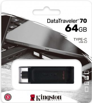 USB флеш накопитель 64 Gb Kingston DT 70 DT70/64GB / TYPE-C  / USB 3.2 Gen 1