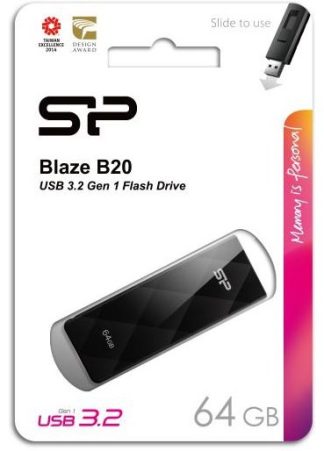 USB флеш накопитель 64 Gb Silicon Power Blaze B20 USB 3.0 SP064GBUF3B20V1K