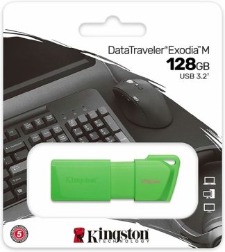 USB флеш накопитель_128 Gb Kingston DT Exodia M Green KC-U2L128-7LG