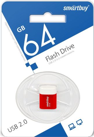 USB флеш накопитель 64 Gb SmartBuy LARA Red SB64GBLARA-R