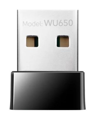 Wi-Fi адаптер Cudy WU650 AC650 USB 2.0, черный