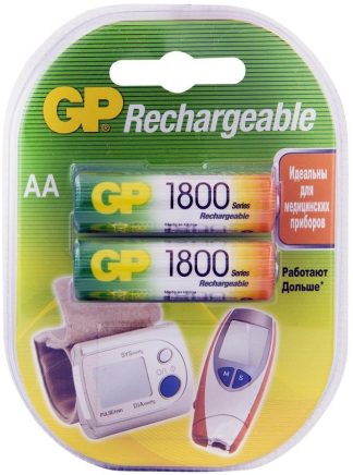 Аккумулятор GP 180AAHC / R6 (1800 mAh) BL2 180AAHCRGY-2CRCB2