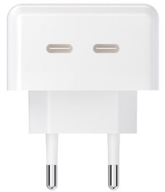 З/У Maxvi (CHL-604PD) 2 х USB-C, 40Вт, QC, PD белое