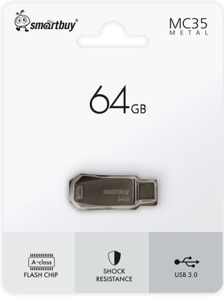 USB флеш накопитель 64 Gb SmartBuy MC35 Metal Dual Type-C+Type-A SB64GBMC35