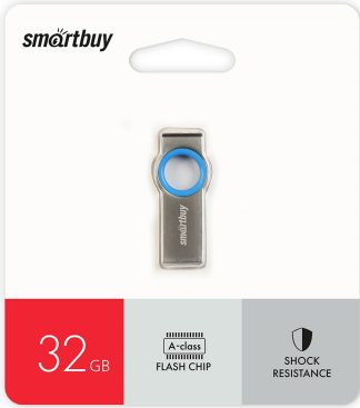 USB флеш накопитель 32 Gb SmartBuy MC2 Metal Blue SB032GBMC2