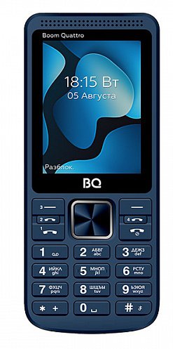 Сотовый телефон BQ M-2455 BOOM Quatro Blue