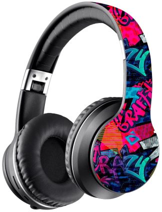 Bluetooth наушники Defender (Art. 63597) FreeMotion B595 черные Граффити