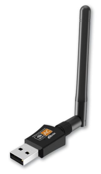 Wi-Fi адаптер Ritmix RWA-250 Wi-Fi 5; 5/2.4 ГГц; 433/150 Мбит/с; 802.11ac/b/g/n