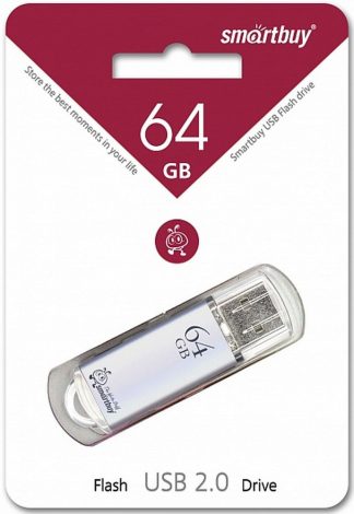 USB флеш накопитель 64 Gb SmartBuy V-Cut Silver SB64GBVC-S