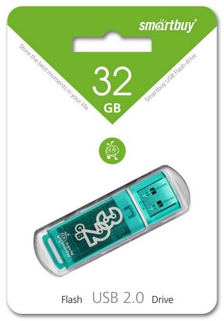 USB флеш накопитель 32 Gb SmartBuy Glossy Green SB32GBGS-G