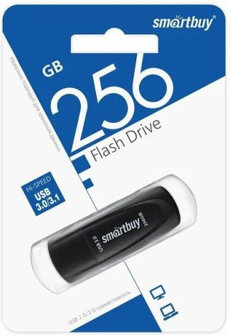 USB флеш накопитель_256 Gb SmartBuy Scout Black USB 3.0 SB256GB3SCK