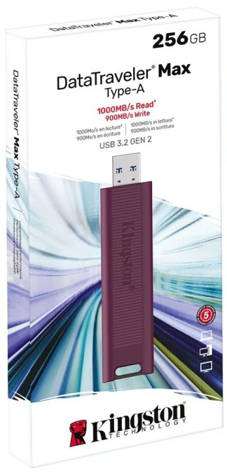 USB флеш накопитель_256 Gb Kingston DT MAX Type-A USB 3.2 Gen2, R1000Mb/s/W900Mb/s, DTMAXA/256GB
