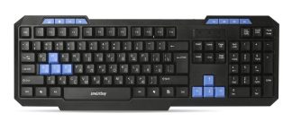 Клавиатура проводная Smartbuy ONE 221 USB черная SBK-221U-K мультимедийная кабель 1,5м