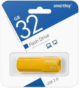 USB флеш накопитель 32 Gb SmartBuy CLUE Yellow SB32GBCLU-Y