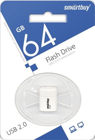 USB флеш накопитель 64 Gb SmartBuy LARA White SB64GBLARA-W