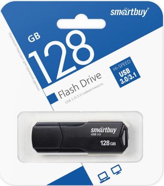 USB флеш накопитель_128 Gb SmartBuy CLUE Black USB 3.0 SB128GBCLU-K3