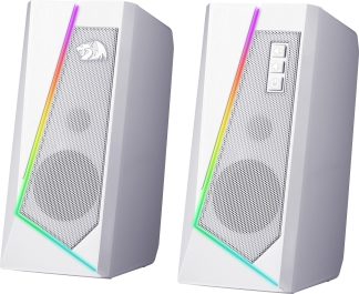 Акустическая система Redragon Anvil, белая 5 Вт,RGB,USB+3.5мм
