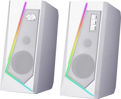 Акустическая система Redragon Anvil, белая 5 Вт,RGB,USB+3.5мм
