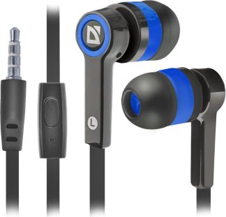 Гарнитура Defender Pulse 420 черная+синяя вставка