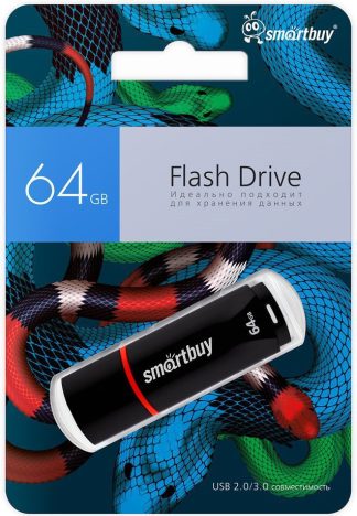 USB флеш накопитель 64 Gb SmartBuy Crown Black Snake Edition SB64GBCRWKSN