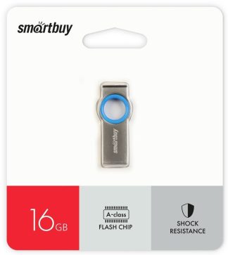 USB флеш накопитель 16 Gb SmartBuy MC2 Metal Blue SB016GBMC2