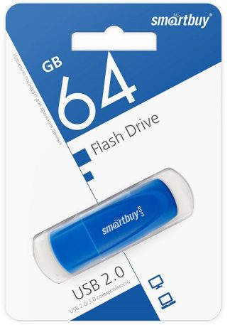 USB флеш накопитель 64 Gb SmartBuy Scout Blue SB064GB2SCB