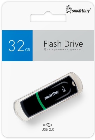 USB флеш накопитель 32 Gb SmartBuy Paean Black SB32GBPN-K