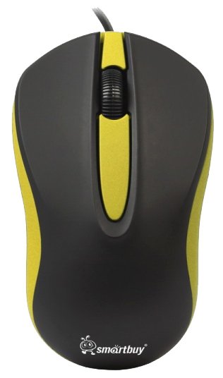 Мышь проводная Smartbuy ONE 329 USB черно-желтая 1200 dpi / SBM-329-KY