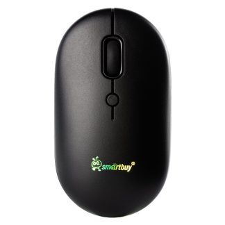 Мышь беспроводная Smartbuy 328AG черная бесшумная с зарядкой от USB Type C/ RGB / 800-1600dpi/SBM328AGK