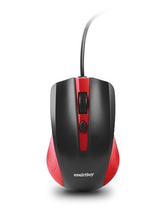 Мышь проводная Smartbuy ONE 352 красно-черная 800/1200/1600 dpi / SBM-352-RK