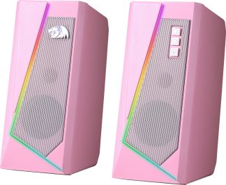 Акустическая система Redragon Anvil, розовая 5 Вт,RGB,USB+3.5мм