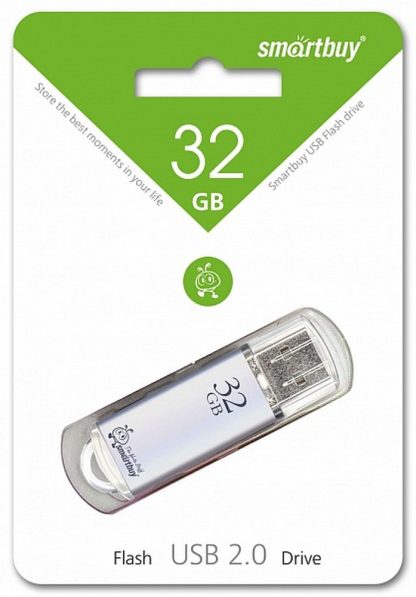 USB флеш накопитель 32 Gb SmartBuy V-Cut Silver SB32GBVC-S