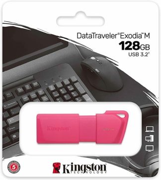 USB флеш накопитель_128 Gb Kingston DT Exodia M Pink KC-U2L128-7LN
