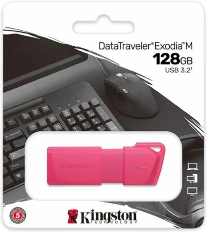 USB флеш накопитель_128 Gb Kingston DT Exodia M Pink KC-U2L128-7LN