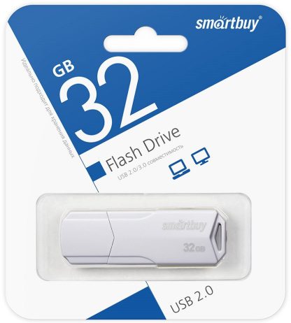 USB флеш накопитель 32 Gb SmartBuy CLUE White SB32GBCLU-W