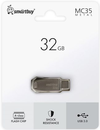 USB флеш накопитель 32 Gb SmartBuy MC35 Metal Dual Type-C+Type-A SB32GBMC35