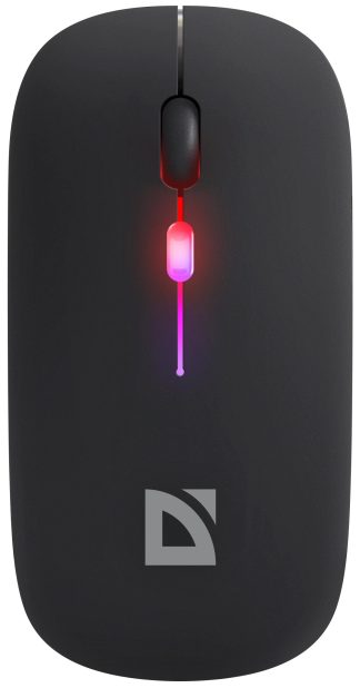 Мышь беспроводная Defender Coda MB-261 черный 800-1600 dpi / 2.4G/BT / встроенный аккумулятор / бесшумная