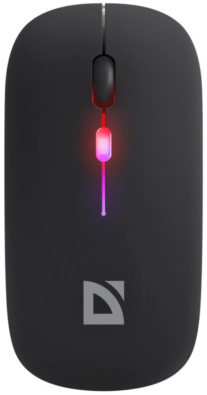 Мышь беспроводная Defender Coda MB-261 черный 800-1600 dpi / 2.4G/BT / встроенный аккумулятор / бесшумная