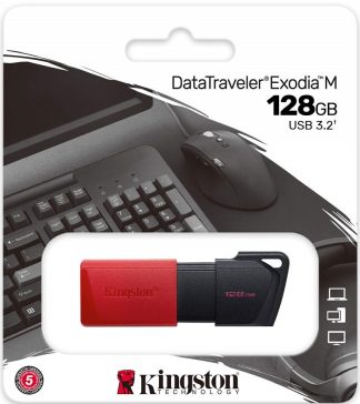 USB флеш накопитель_128 Gb Kingston DT Exodia M черный/красн DTXM/128GB